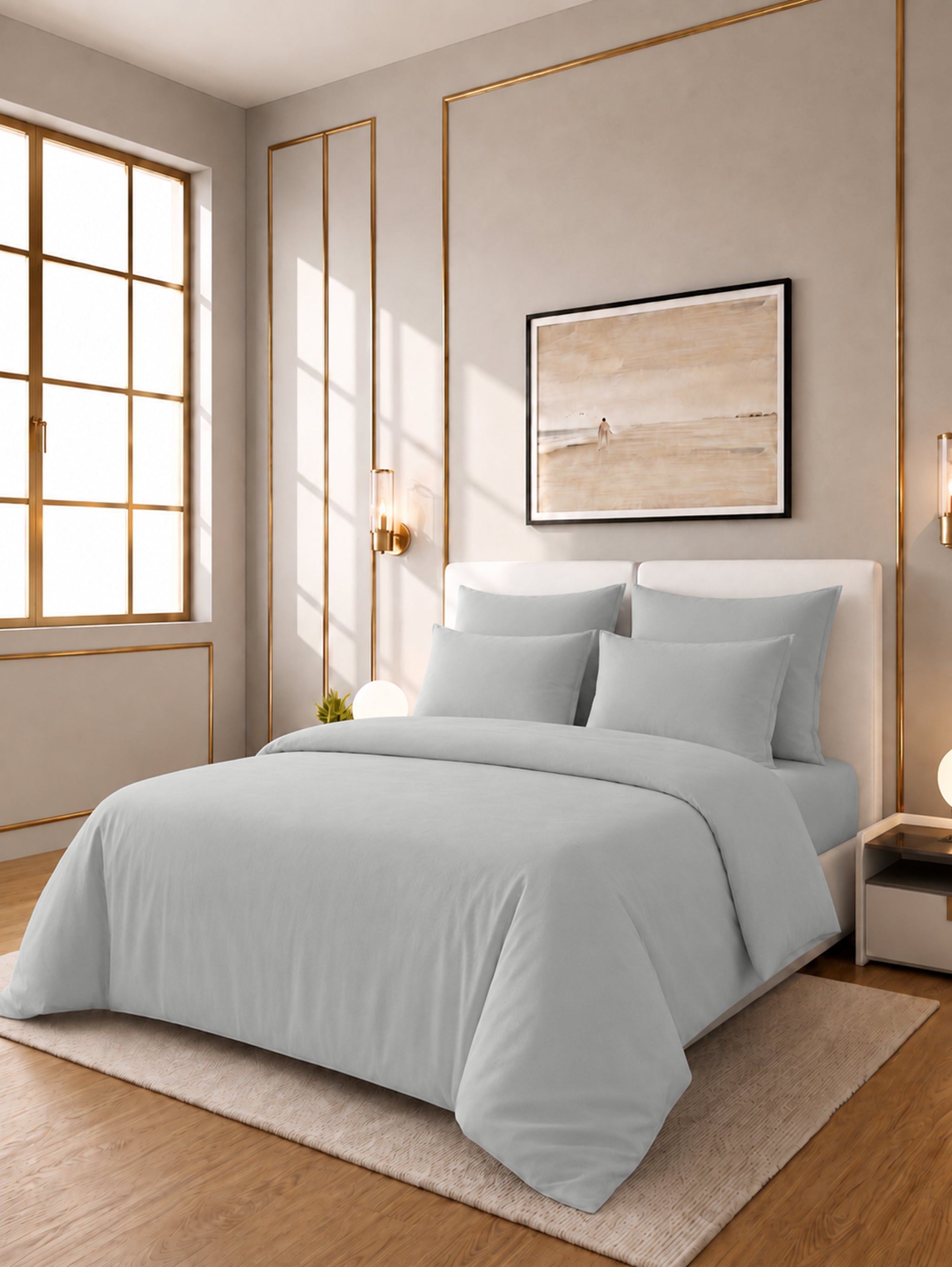 Italian Comfort - Imperial 300 Thread Count Sateen 3 Pc Duvet Cover Set