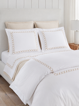 Sferra Catena Percale Pillow Case Sham