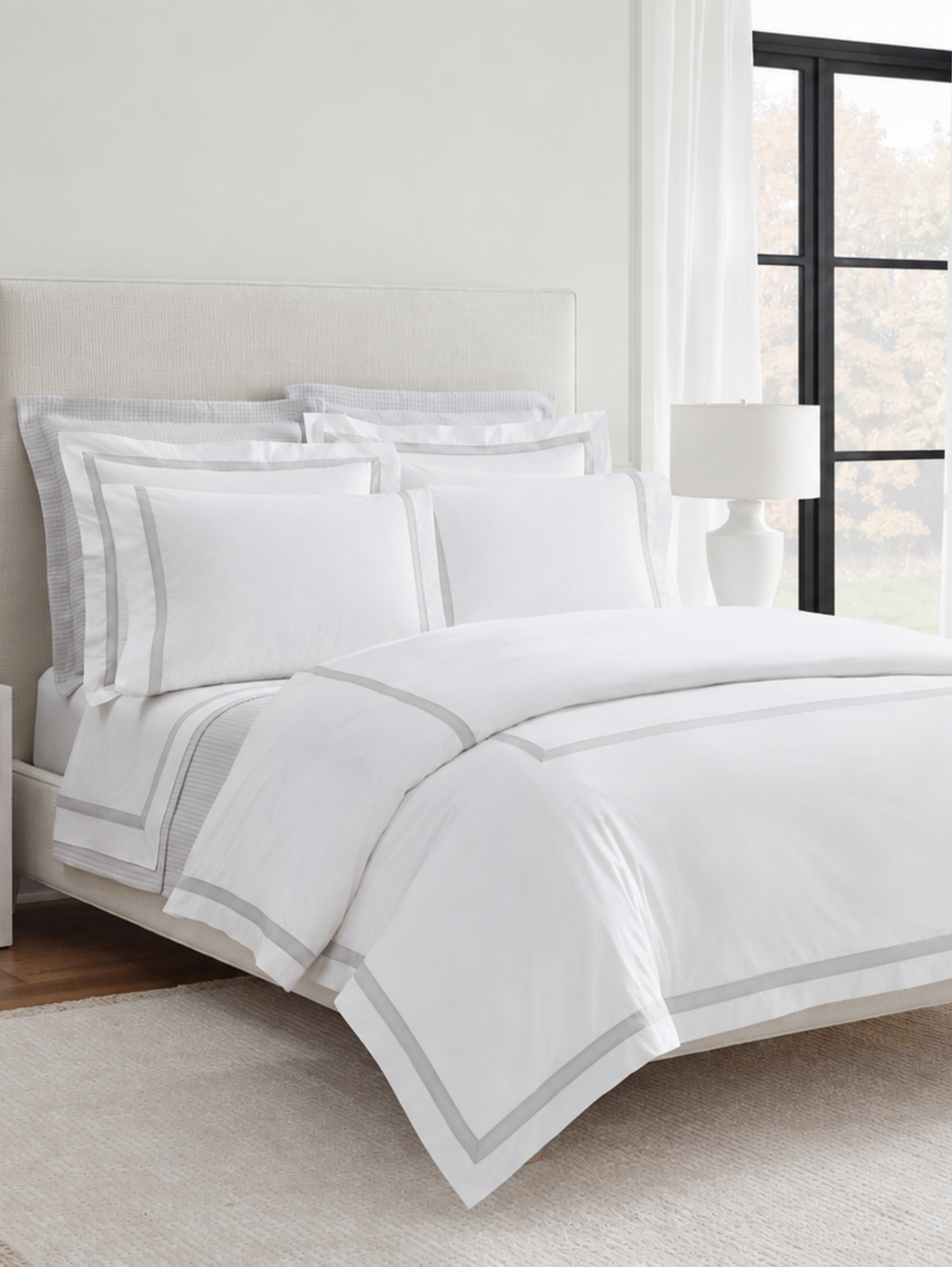 Sferra Estate Percale Duvet Cover