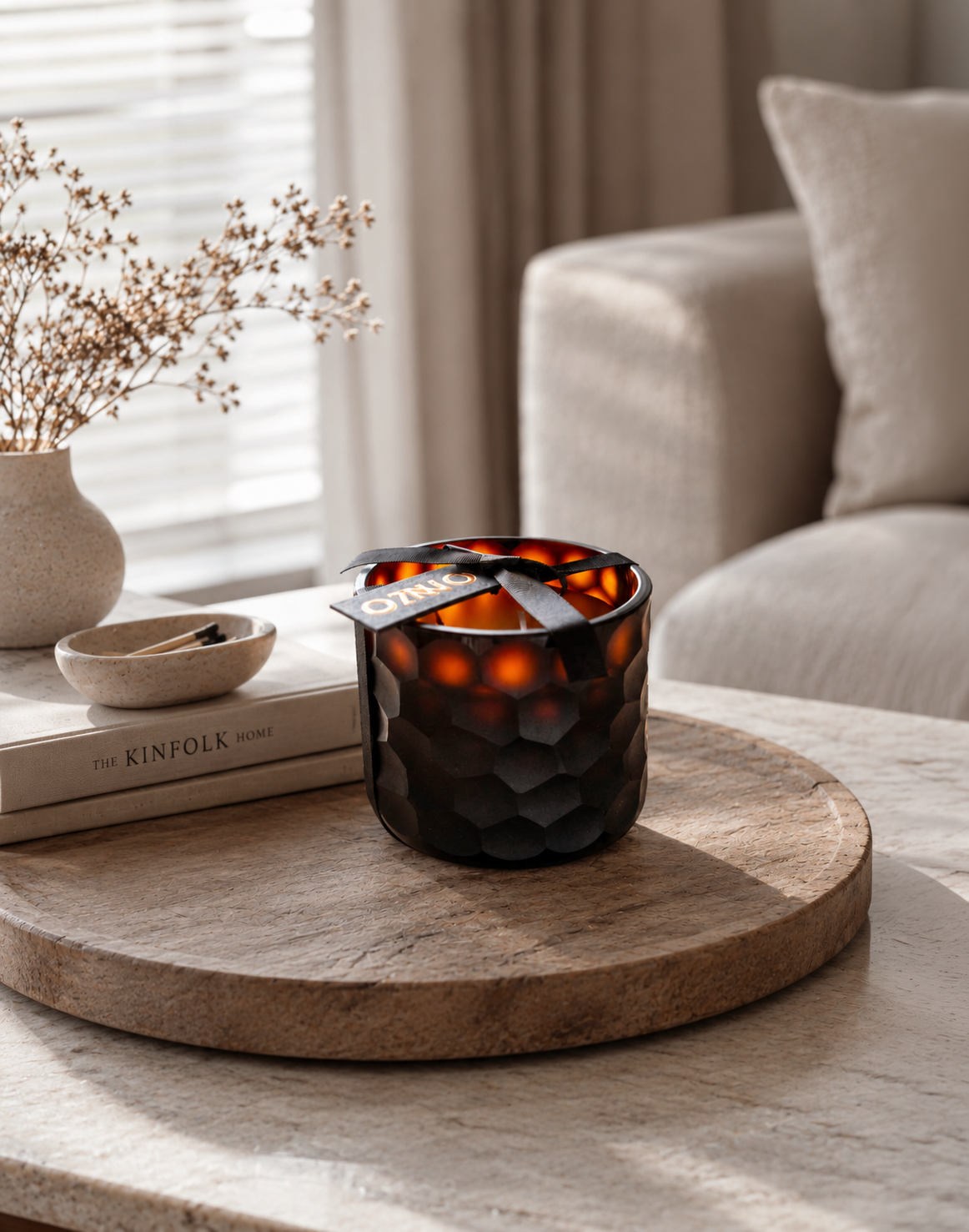 Onno Circle  Amber Candle Serengeti