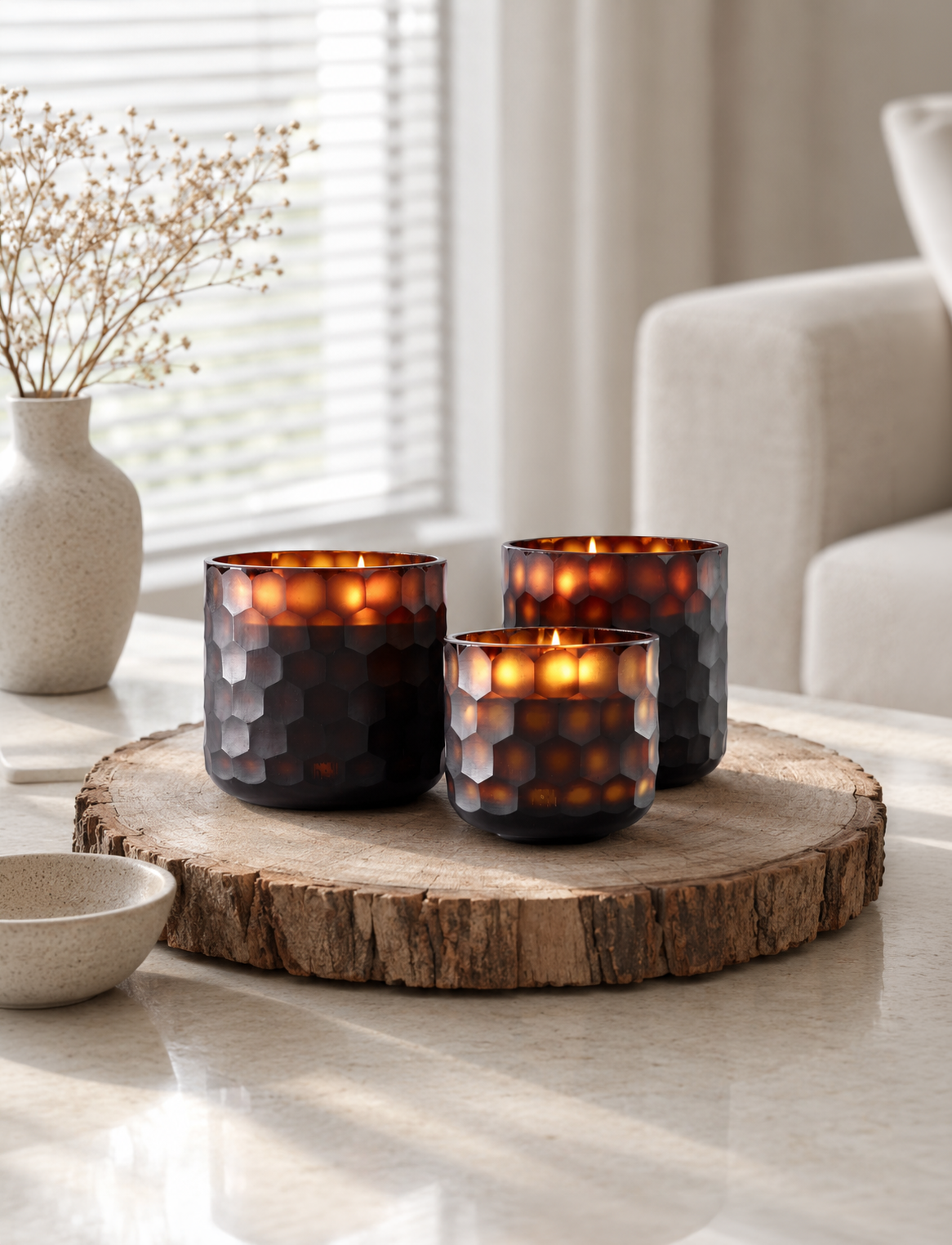 Onno Circle  Amber Candle Serengeti