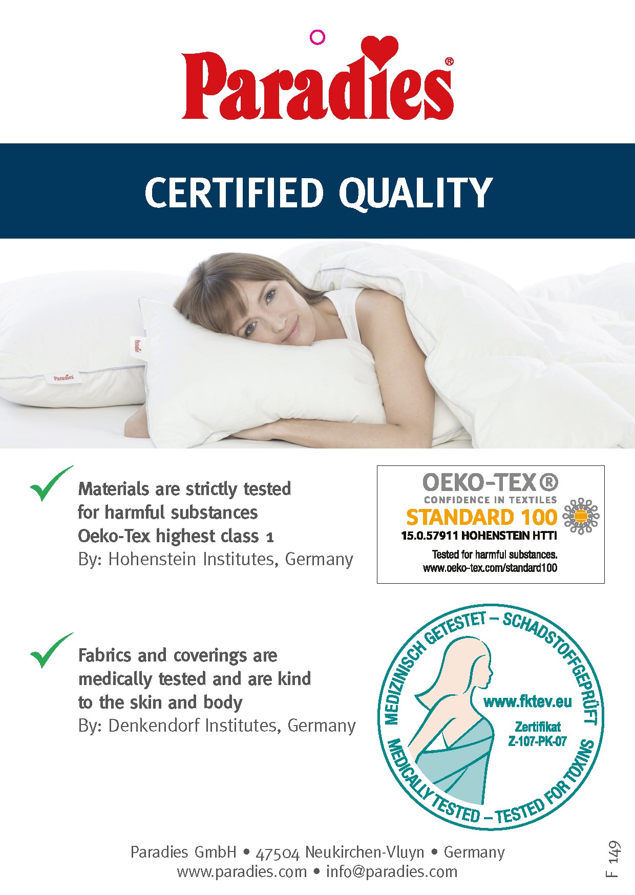 Paradies Mattress Topper – Dry Comfort with Enhanced Support