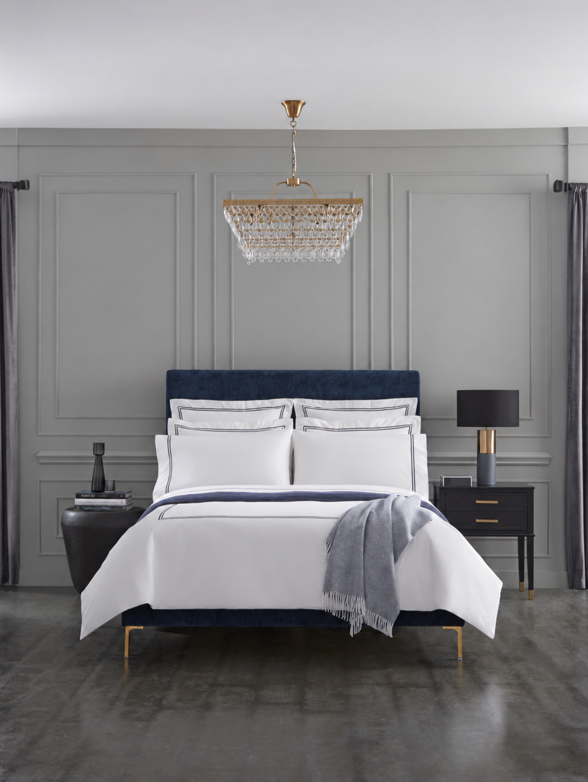 Sferra Grande Hotel Percale Fitted Sheet
