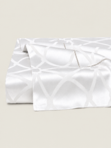 Sferra Giza 45 Porta Jacquard Flat Sheet