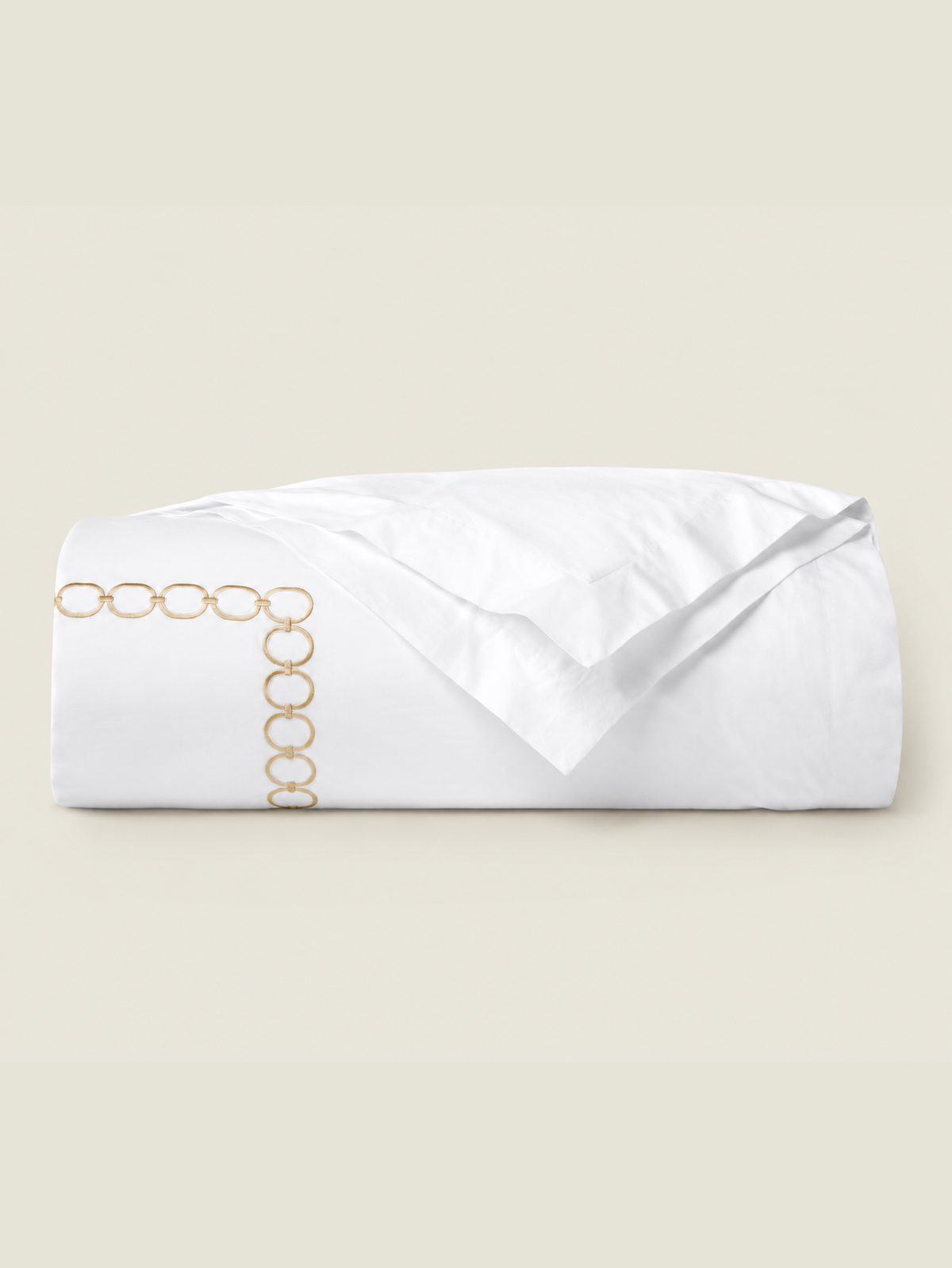 Sferra Catena Percale Duvet Cover