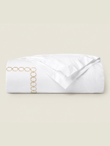 Sferra Catena Percale Duvet Cover
