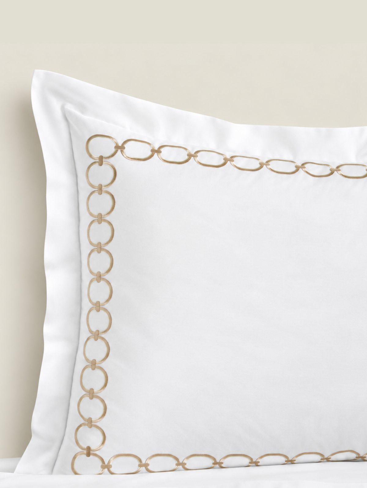 Sferra Catena Percale Pillow Case Sham
